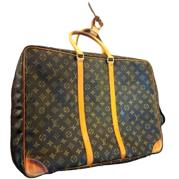 Louis Vuitton Sirius 45 Vintage Large Luggage Piece with Luggage tag, lock & key - Picture 2 of 16
